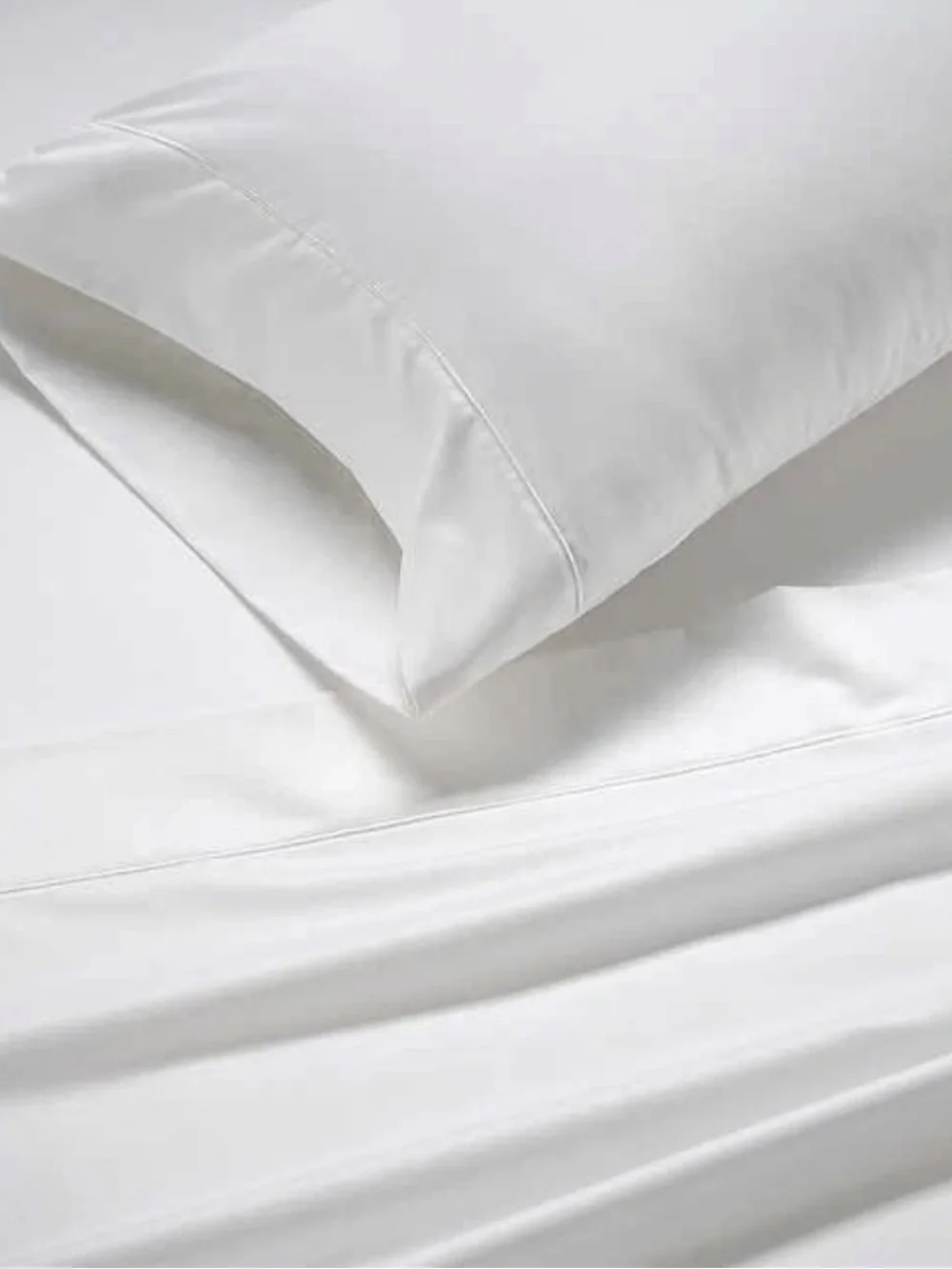 Hotel Signature Sateen 800TC 100% Cotton  6 Pcs Sheet Set Full Size White